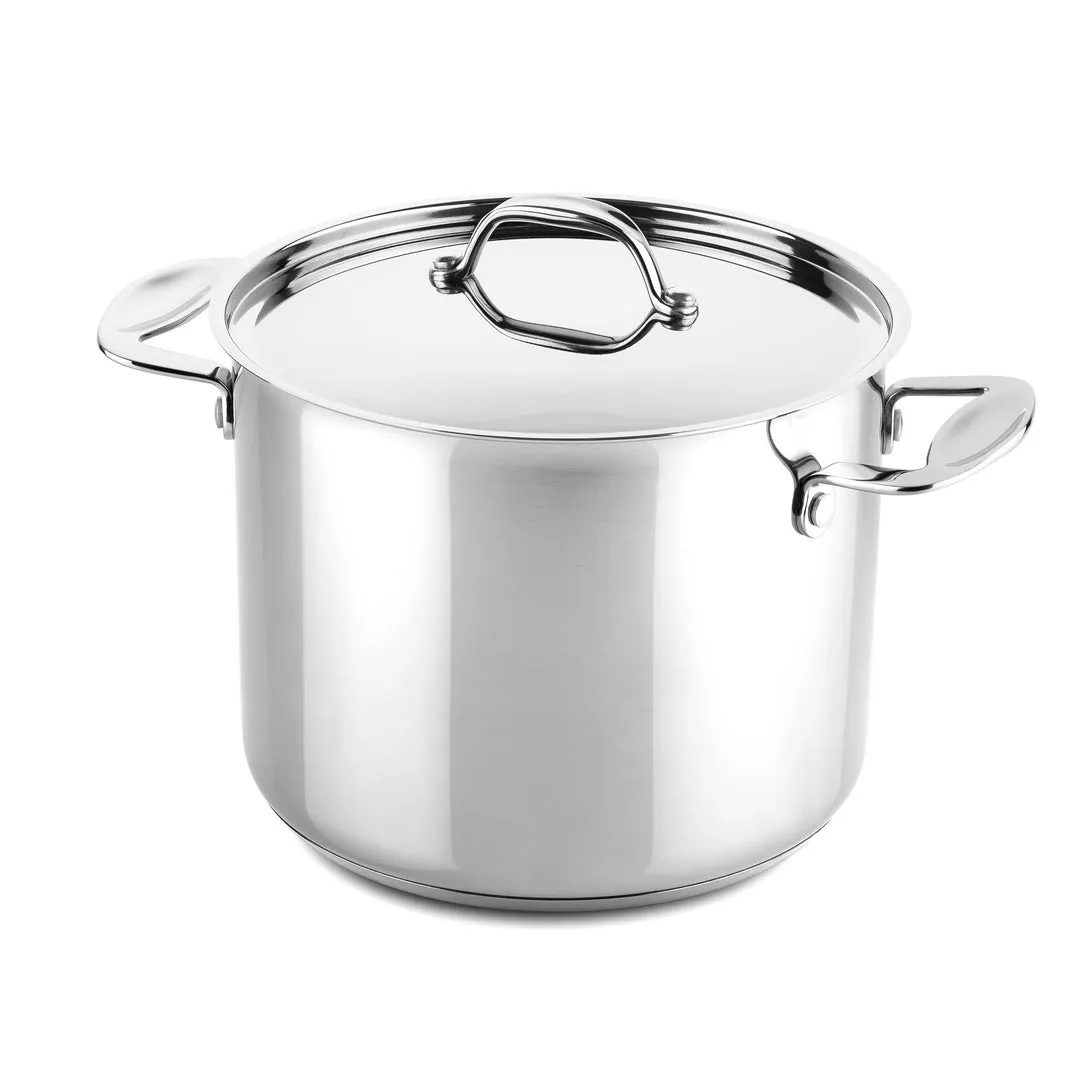 DEEP POT W/LID CM 22 GLAMOUR STONE