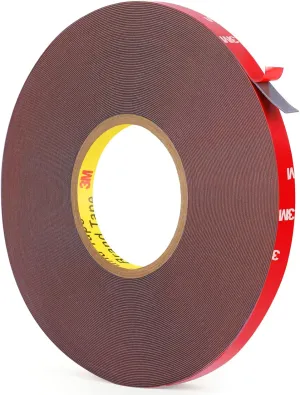Double Sided Tape Heavy Duty 100FT, Waterproof Strong Mounting Adhesive Tape for Walls, Car, Home Decor, Office Decor, Made of 3M VHB Tape (100FT x 0.39IN)