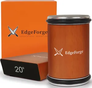 EdgeForge™ Rolling Knife Sharpener Kit - Magnetic Knife Sharpener with Dual Grit & Angles - Multipurpose Rolling Sharpener for Kitchen Knives, Pocket Knives, Chef's Knives - Gift Idea for Father's Day
