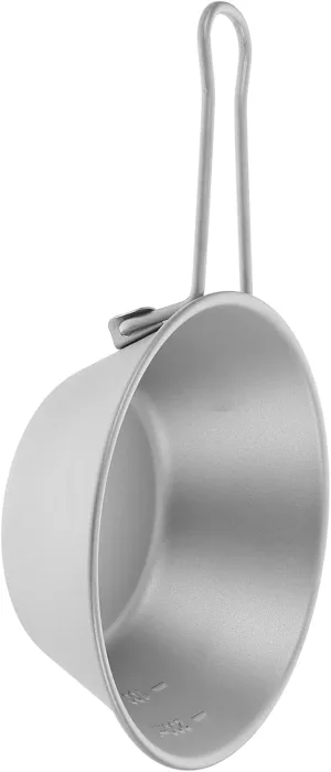 ERINGOGO Titanium Camping Bowl Portable Popcorn Sauce Dishes for Outdoor Hiking Travel