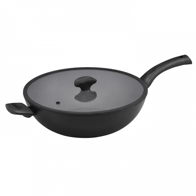 Essteele Per Salute Covered Aluminium Stirfry Induction Suitable – 32Cm