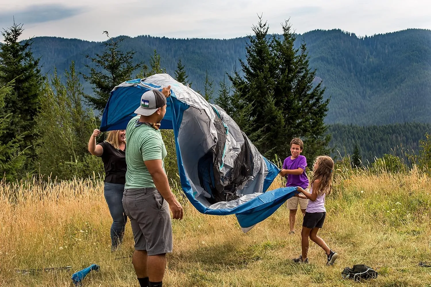 eureka tetragon nx 3-season family camping tent