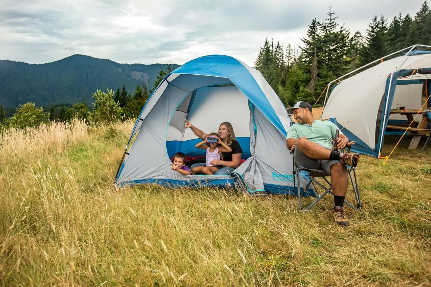 eureka tetragon nx 3-season family camping tent