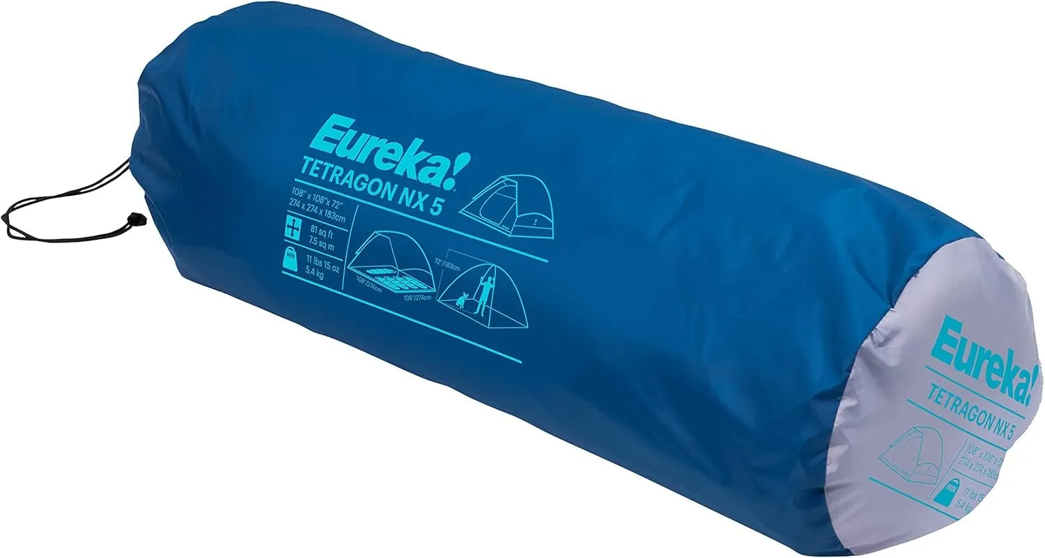 eureka tetragon nx 3-season family camping tent