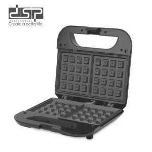 Expedited shipping Indicator Breakfast Compact Quick Light, Waffle Nonstick 21.5x12.5CM (220-240V) DSP with for Waffle Special price - Waffles, 750W Perfect & Mini Iron, Plate, Maker Heat-Up Tostiarepa
