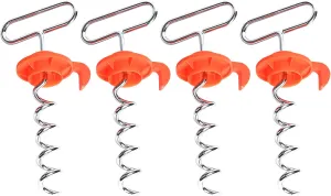 EZ-Tent-Stayk (4 Pack): Secure Stakes for Tents, Canopies, & More - No Hammer Needed!