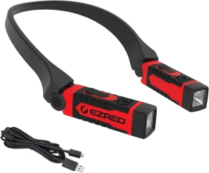 EZRED ANYWEAR Rechargeable Neck Light for Hands-Free Lighting - NK15, Perfect Light for Mechanics, Camping, Hunting, DIY Projects, Reading