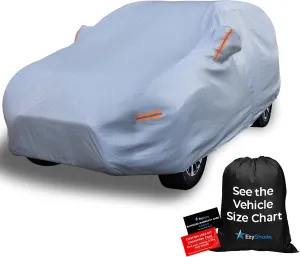EzyShade 10-Layer SUV Car Cover Waterproof All Weather. See Vehicle Size-Chart for Accurate Fit. Outdoor Full Exterior Covers for Automobiles Heavy Duty Tarp Jeep Rav4 CRV. Size S3 (See SizeChart)