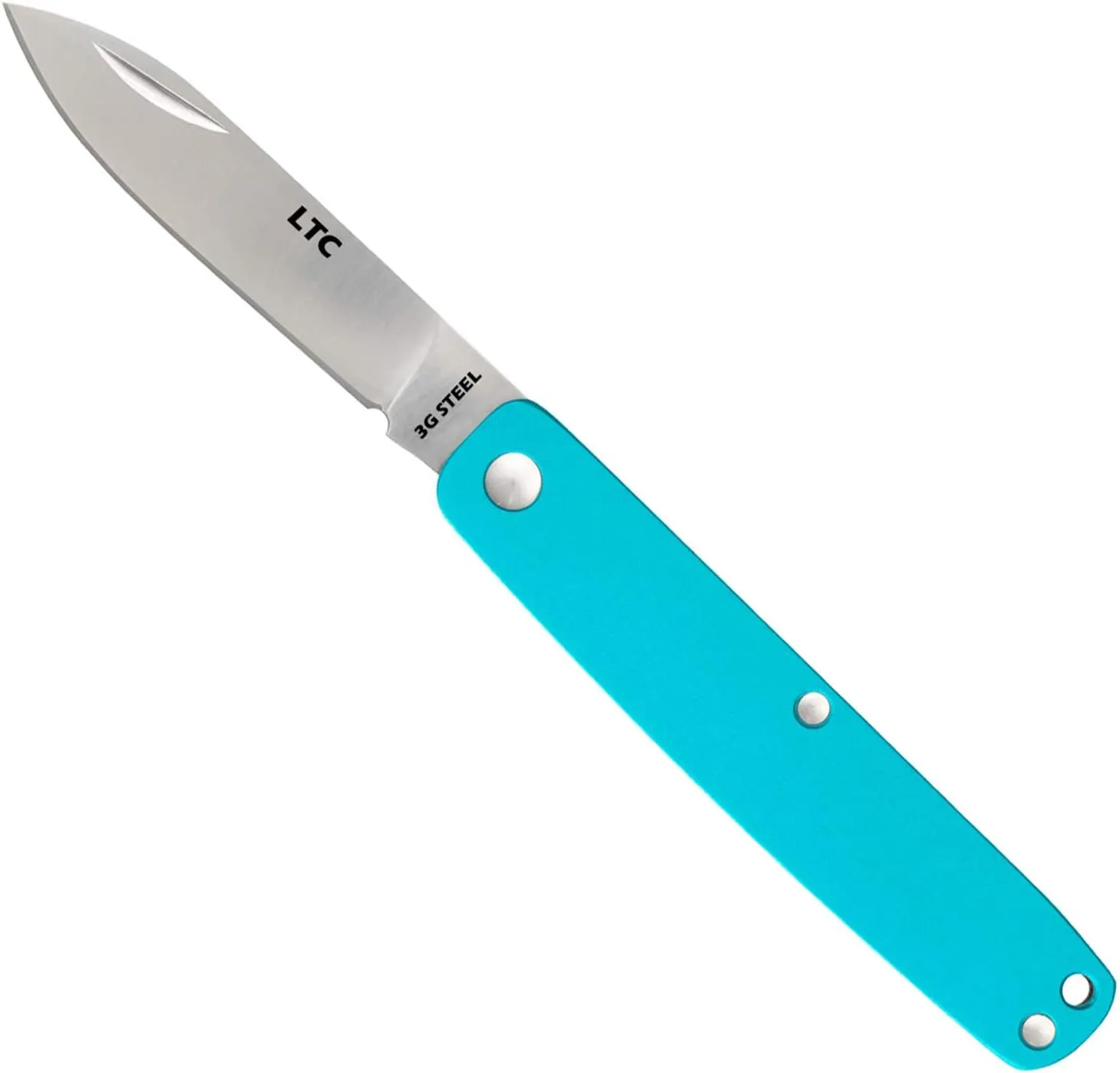 Fallkniven LTCsb LTC Fine Edge Folding Pen Knife Sky Blue