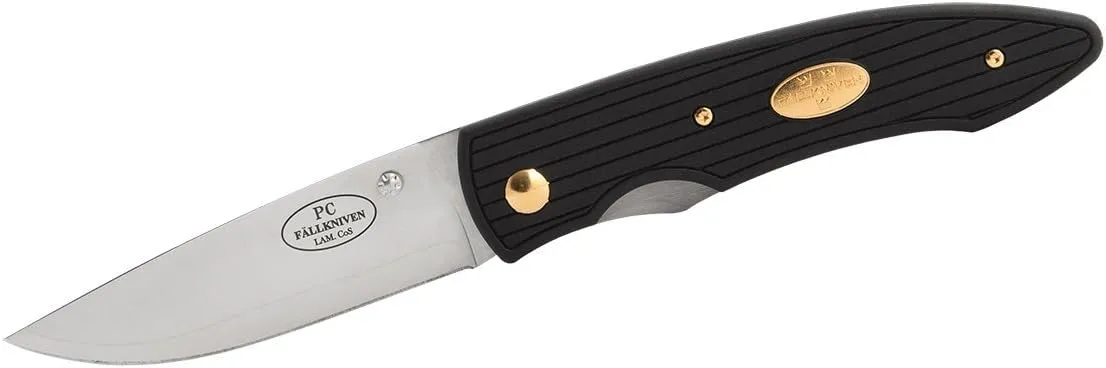 Fallkniven PCx Fine Edge Folding Knife, Black