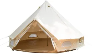 Family Camping Bell Tent 4 Season Luxury Outdoor Camping and Glamping Yurt Tent for Camping Hiking Christmas Party