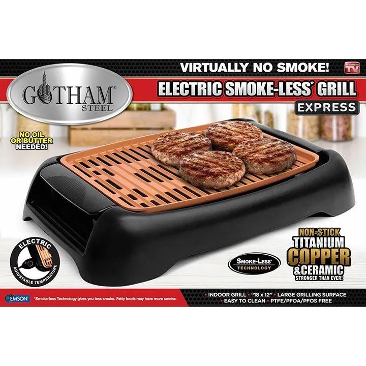 Fast-moving sale Steel Express Smokeless Seasonal promotion Gotham Grill Electric