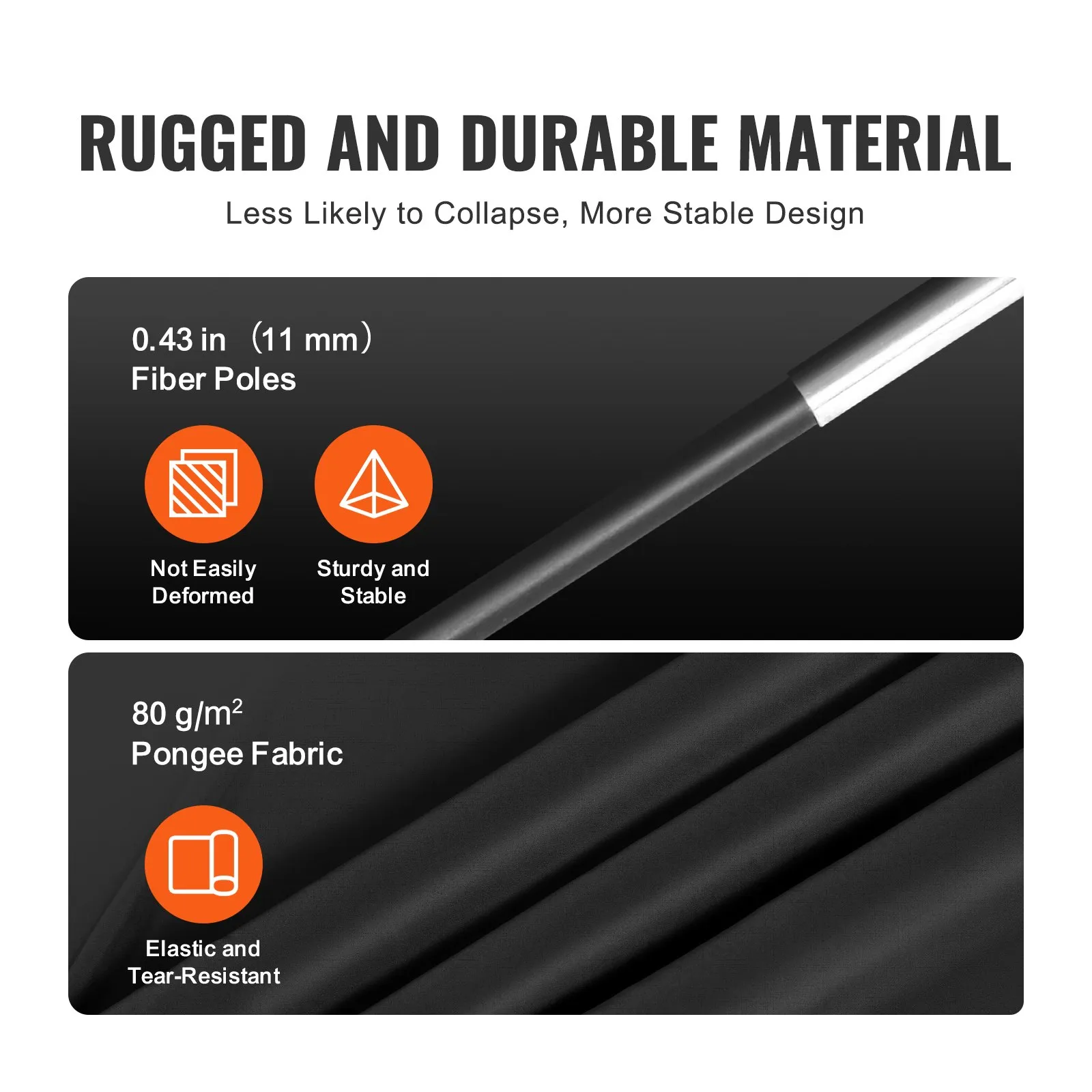 (FINAL PRICES ARE LOWER ON OUR SITE!) VEVOR 3 Doors Bed Tent Breathable Tent 70% Blackout with 0.43 in Fiber Poles