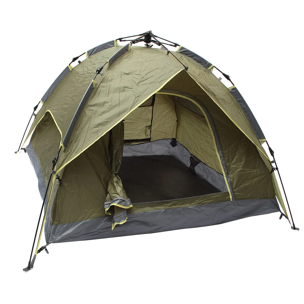 Flash offer Tent Travel UV Windproof Outdoor 3-4 Camping Double Tents Outdoor Waterproof Layer Courteous staff Hiking Canopy Sport Persons Sunshade Beach