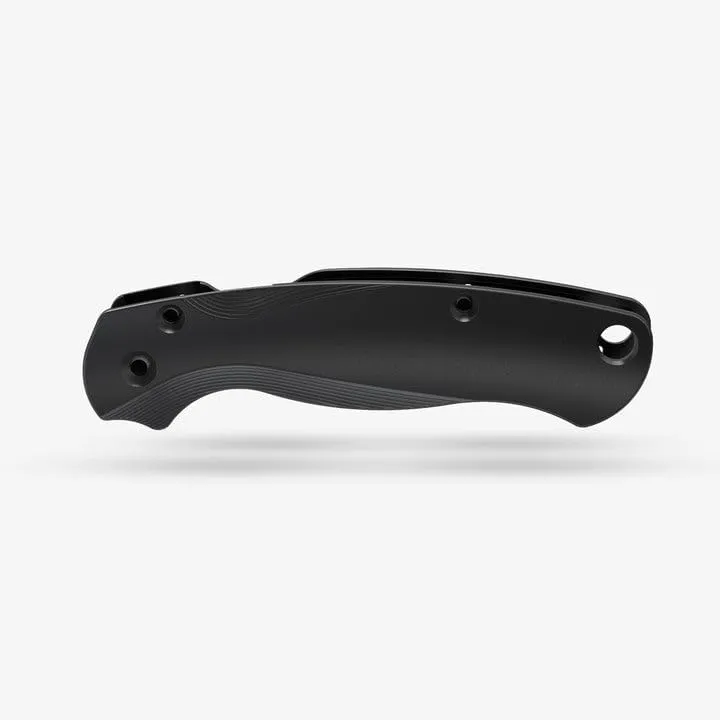 Flytanium Lotus Titanium Scales Compatible with Spyderco Paramilitary 2 EDC Knife (Titanium Black)