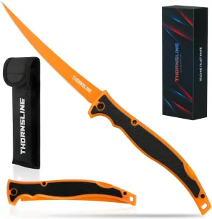 Folding Fillet/Fishing/Camping/Hunting Knife, Ultra-Sharp G4116 German Stainless-Steel Blades, Non-Slip Handles,7 ½ inch folded,13 ½ inch overall Length, 2025 New Upgraded Knife