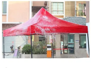 Four legged folding tent