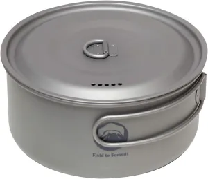 Fujimi Sangyo OF-CATC Titanium Cooker, Silver, Pot: Approx. 5.7 x 2.8 inches (14.5 x 7 cm)