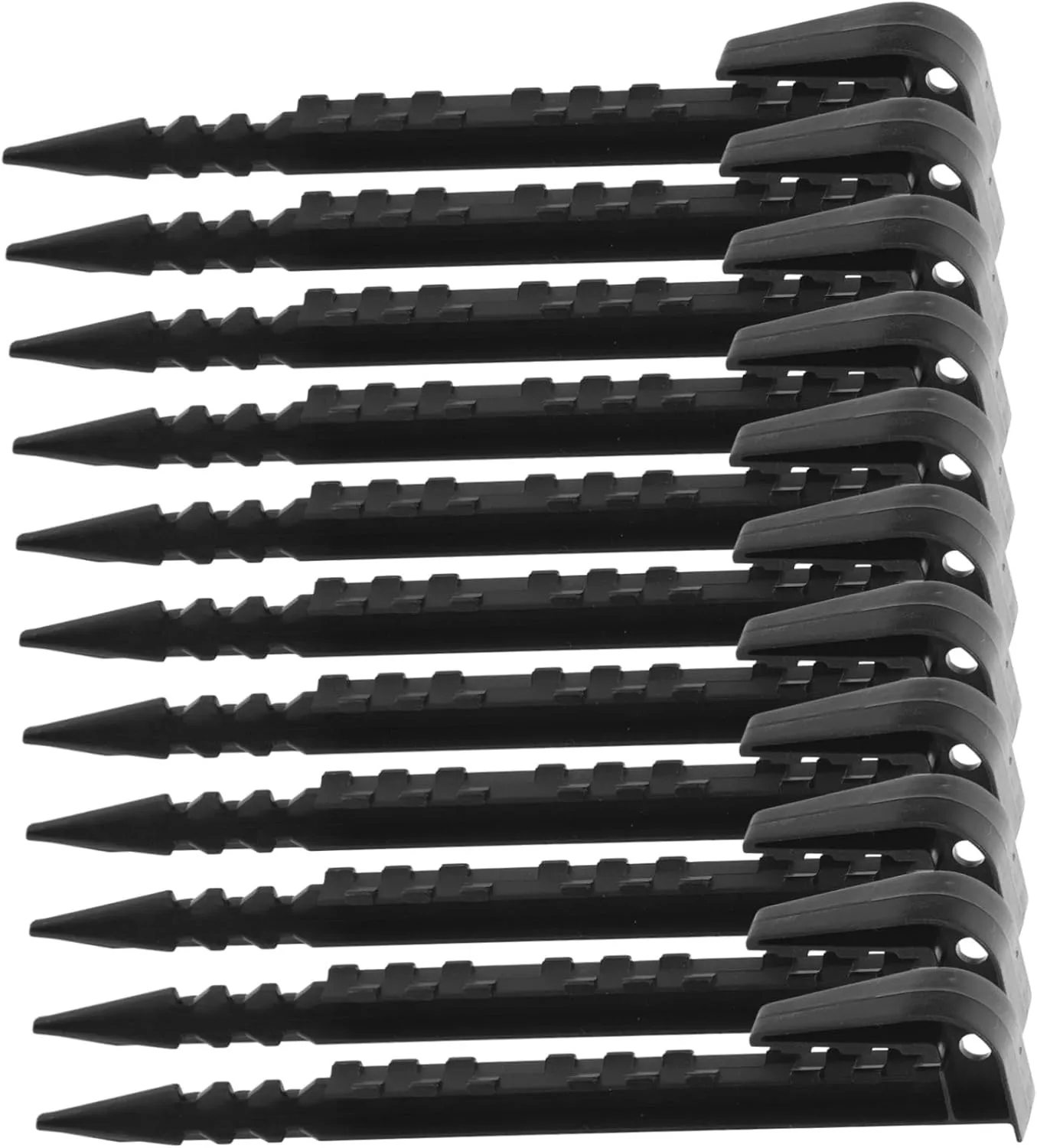 GALPADA Tent Stake Set 20 Plastic Stakes for Ground Child-Friendly Design for Camping Gardening