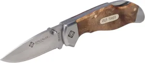 Greenlee 0652-24 Wood Drop Point Pocket Knife, Natural wood