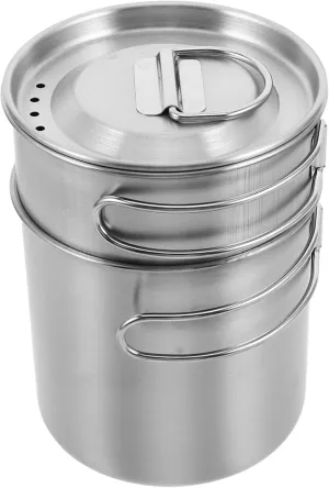 Happyyami 2pcs Outdoor Portable Thermal Cup Set Stainless Steel Cups with Sleeves Collapsible Camping Mugs with Handles for Hiking Picnics and Travel