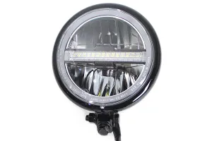 HARLEY 5-3/4 inch Bates Style LED Headlamp Black fits 0-  All, models