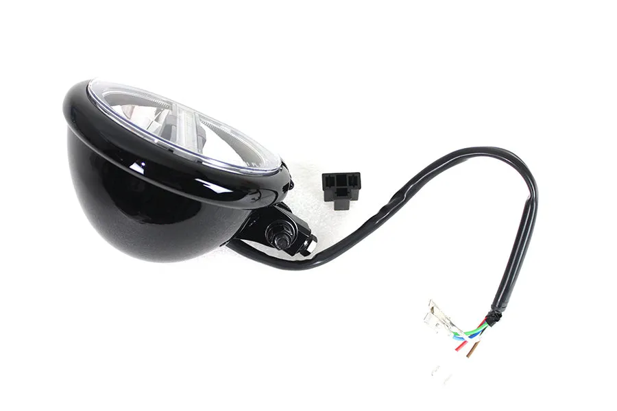 HARLEY 5-3/4 inch Bates Style LED Headlamp Black fits 0-  All, models