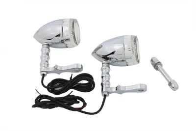 HARLEY Bullet Turn Signal Set with Headlamp Mount fits 0-  Custom, application