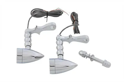 HARLEY Turn Signal Set Bullet Amber fits 0-  Custom, 12 volt applications