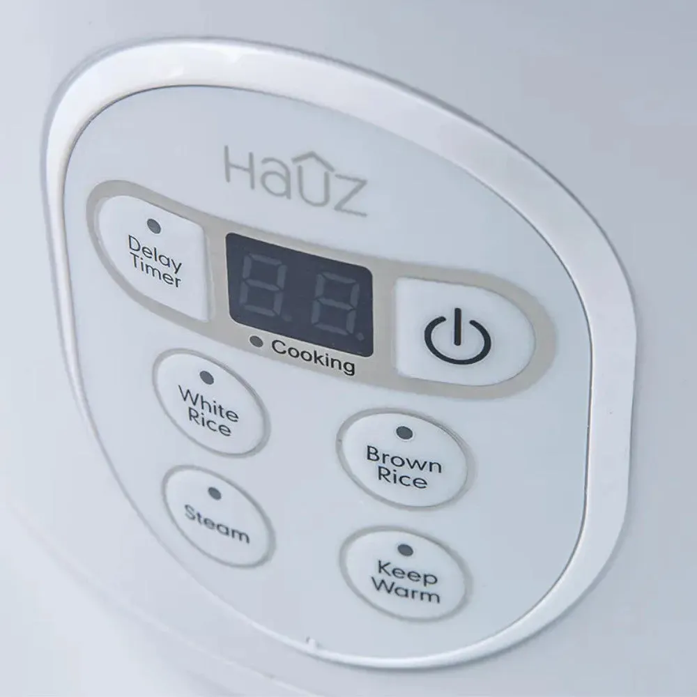 HAUZ ARZD260 6-Cup Digital Rice Cooker and Food Steamer
