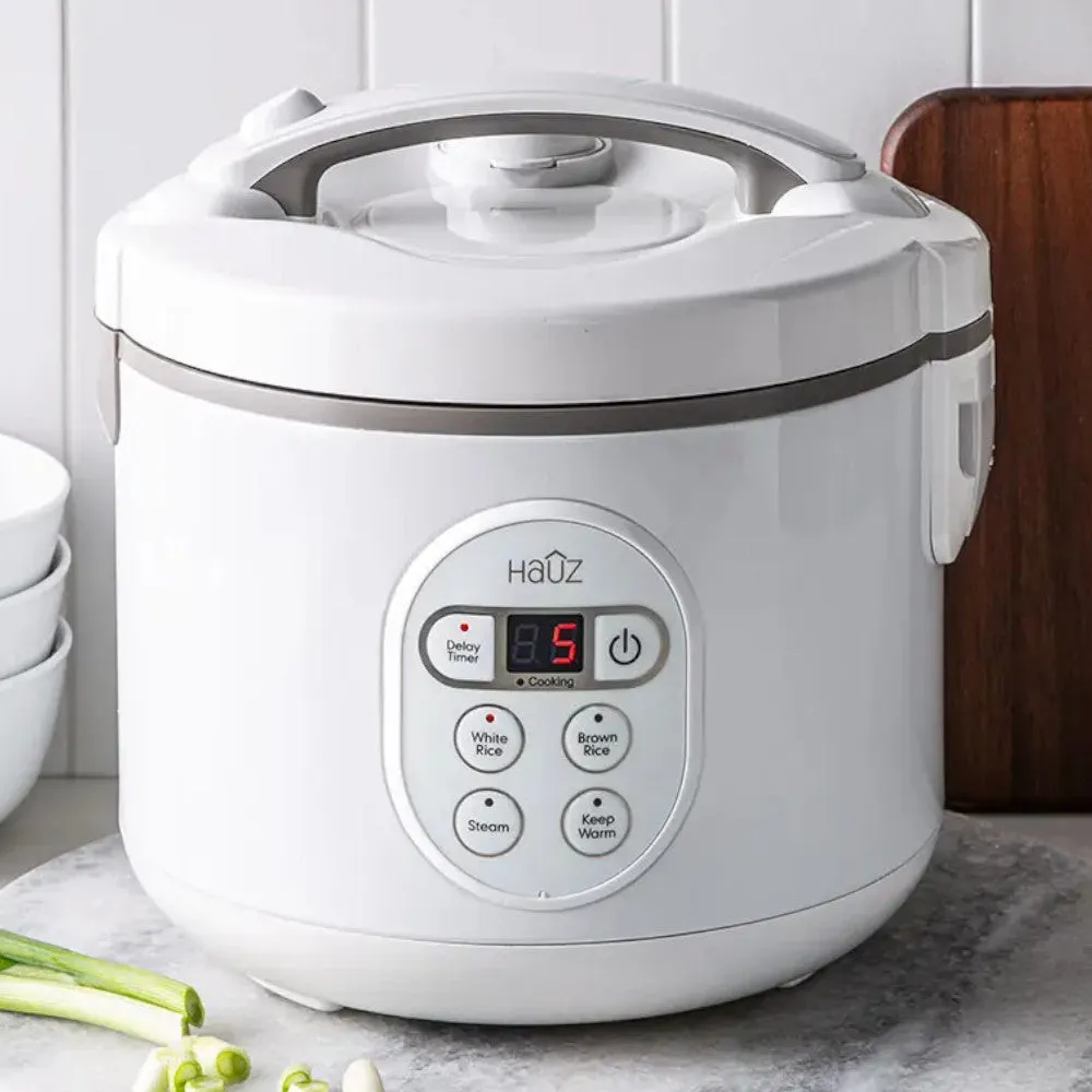 HAUZ ARZD260 6-Cup Digital Rice Cooker and Food Steamer