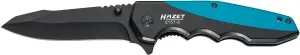 HAZET folding knife 2157-3 I Outdoor pocket knife with stainless steel blade I Aluminum handle with finger recesses for use in the workshop, industry or hobby