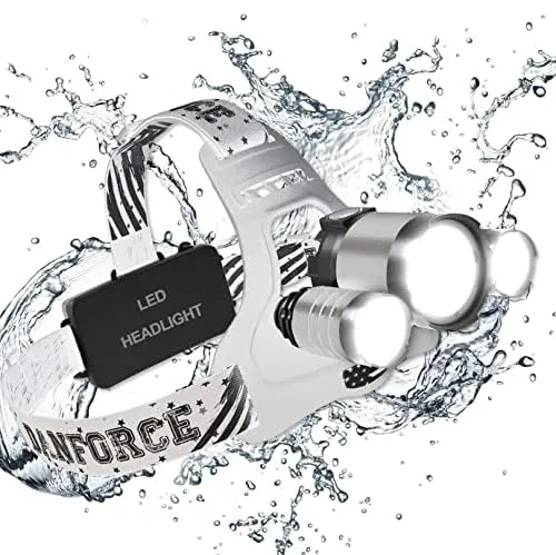 Headlamp,USB Rechargeable LED Head Lamp,Ultra Bright CREE 1080 Lumen Headlamp Flashlight   Red Light