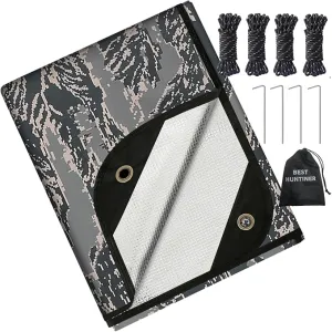 Heavy Duty Survival Blanket -Multifunctional Reflective Tarp Thermal Blanket - 60" x 83" Waterproof Sandproof for Camping Hiking Outdoors Multifunctional Emergency Blanket