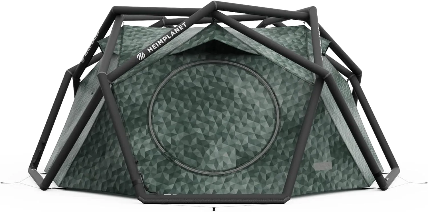 HEIMPLANET Original | The CAVE XL V2, 3 Person Inflatable Tent | Outer Tent and Floor - 5000mm | No Poles Required | Supports 1% for The Planet