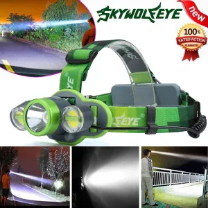High Quality   15000LM XM-L T6 2X COB LED Rechargeable 18650 Headlamp Headlight Light Torch