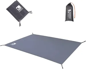 HIKEMAN Waterproof Camping Tarp Portable Tent Footprint with Drawstring Bag Ground Cloth for Outdoor Hiking Picnic (M-83”x55”)