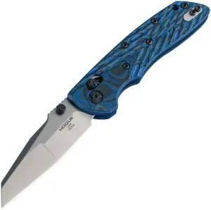 Hogue Folding Knife 3.25" Modified Wharncliffe Blade G10 Frame, 24263 , Blue