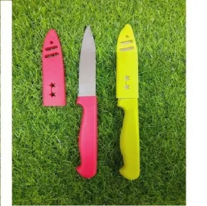 Home Glare Stainless Steel Multipurpose Knife Set (2 Pack) with Covers