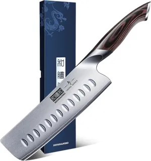 HOSHANHO 7 Inch Nakiri Knife, New, open, scruffy box, ID Required