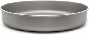 HXBER Ultralight Titanium Frypan Outdoor Camping Hiking Picnic Cooking Frying Pan, Without handle