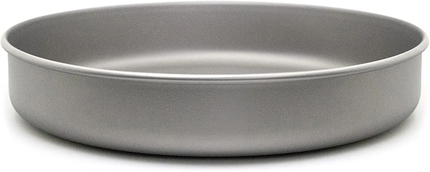 HXBER Ultralight Titanium Frypan Outdoor Camping Hiking Picnic Cooking Frying Pan, Without handle
