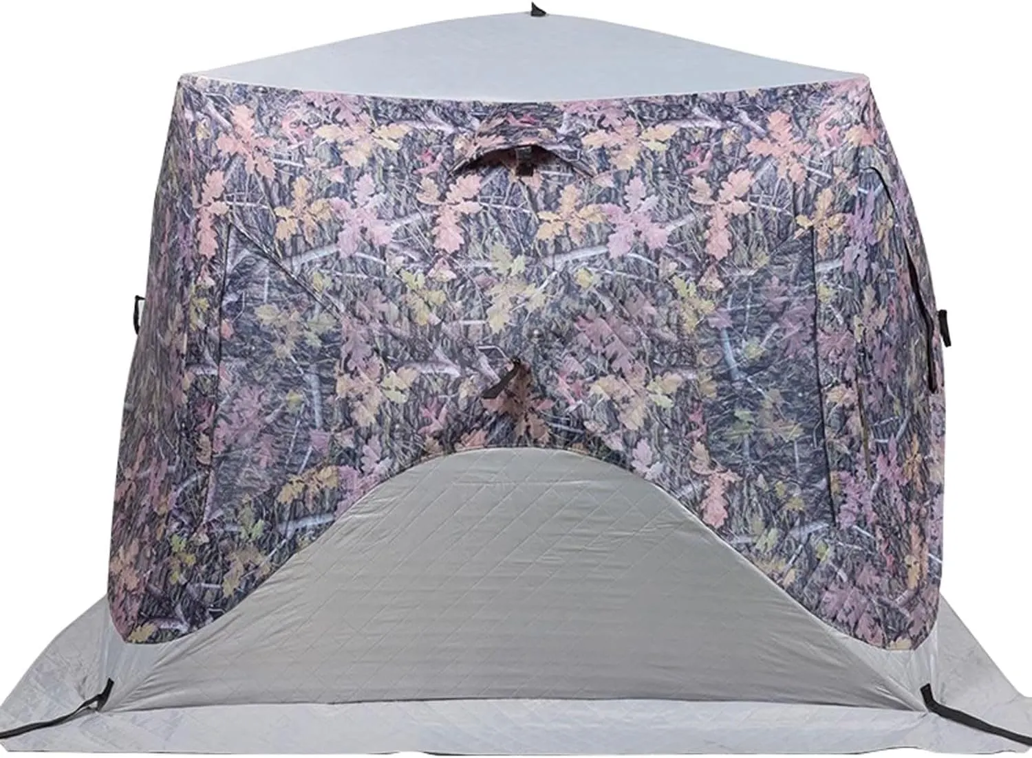 ice Fishing shelter Insulated ice Fishing Tent 3-4 Person Portable Two-Door, Four-Window Cotton-Proof Ice Fishing Tent with Chimney
