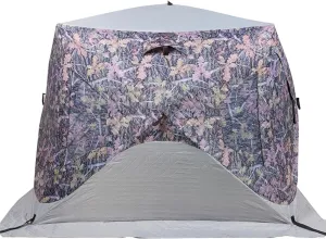 ice Fishing shelter Insulated ice Fishing Tent 3-4 Person Portable Two-Door, Four-Window Cotton-Proof Ice Fishing Tent with Chimney
