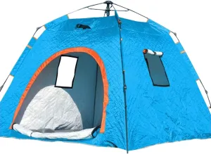 ice Fishing Tent ice Fishing shelter Insulated Winter Outdoor Fishing Equipment for 2-3 People, Warm and Thickened Ice Fishing Tent(Color:3)