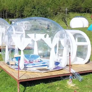 Inflatable Clear Bubble Tent - 360 Panoramic Dome Tent, 5m/16ft, Perfect for Camping, Outdoor Events, Festivals