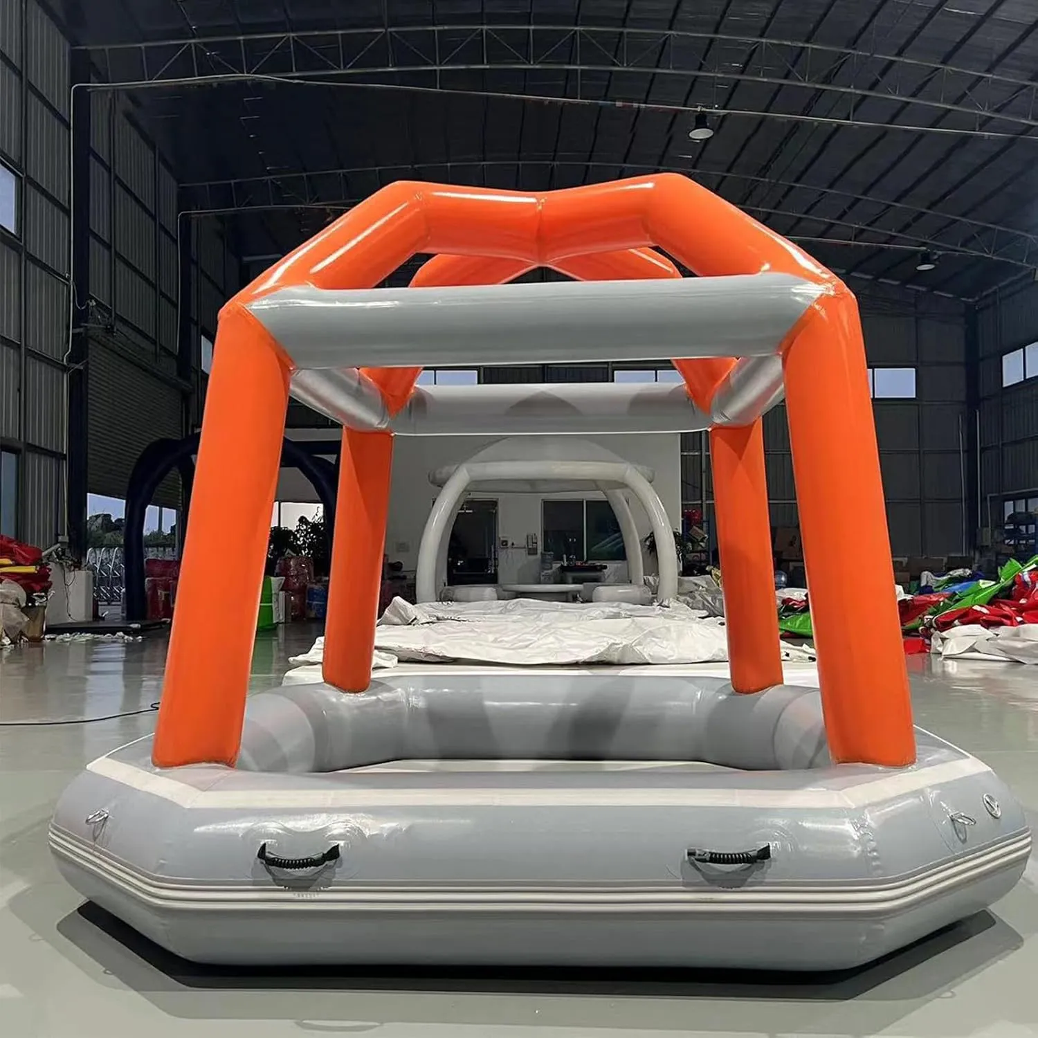 Inflatable Water Tent Floating Shoal Pool Tent Family Outdoor Camping Fishing Raft Boat Easy Setup Tent
