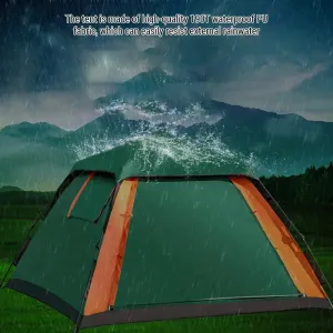 Instant Setup Waterproof Camping Tent for 3 to 4 People with Automatic Quick Open Design