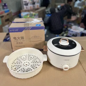 Jiexg 4L Electric Cooking Pot - Lot Imported