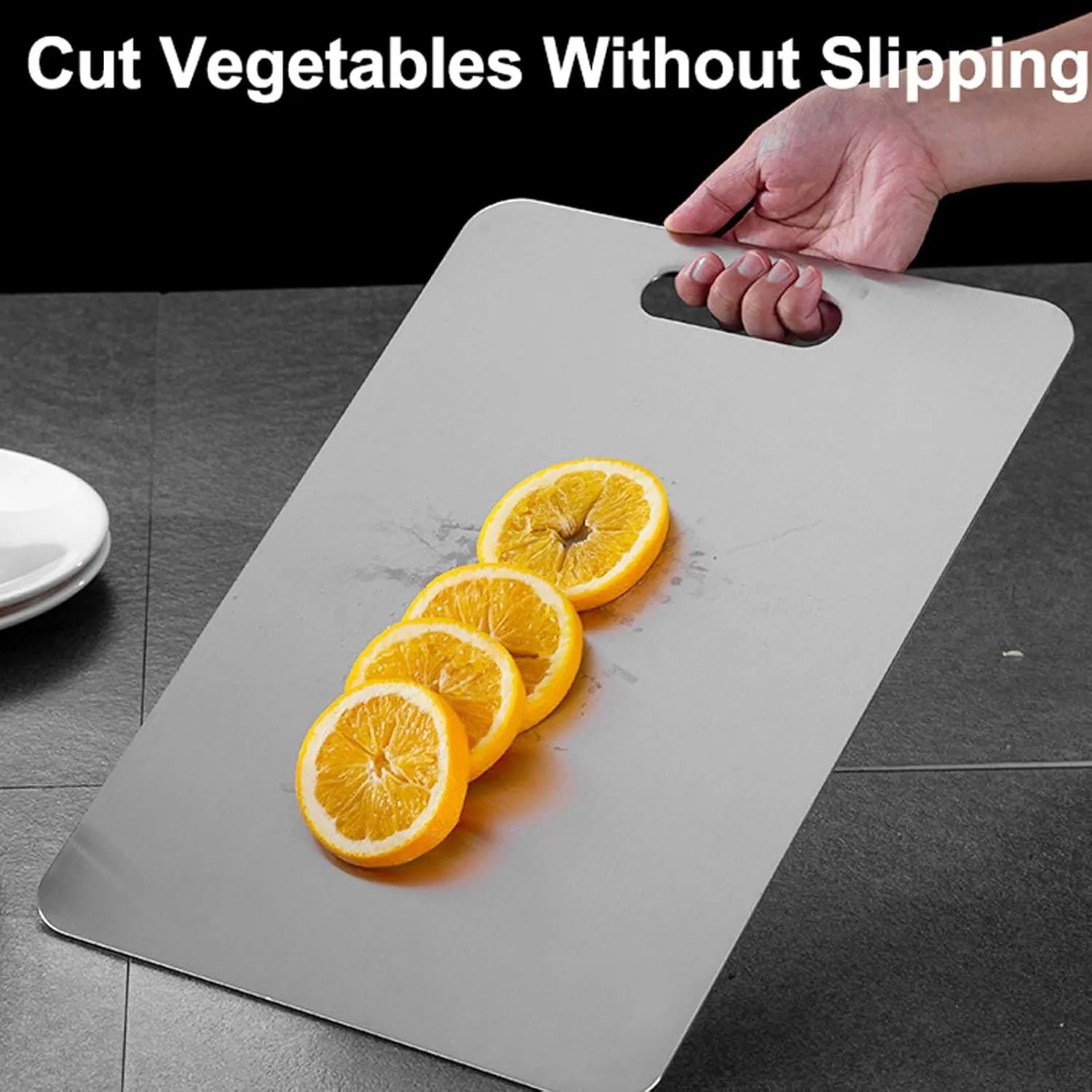 Katuchef Titanium Cutting Boards for Kitchen, Katu Chef Cutting Board, Double-Sided Pure Cut Titanium Chopping Board for Vegetables And Meat (18 * 12 in)
